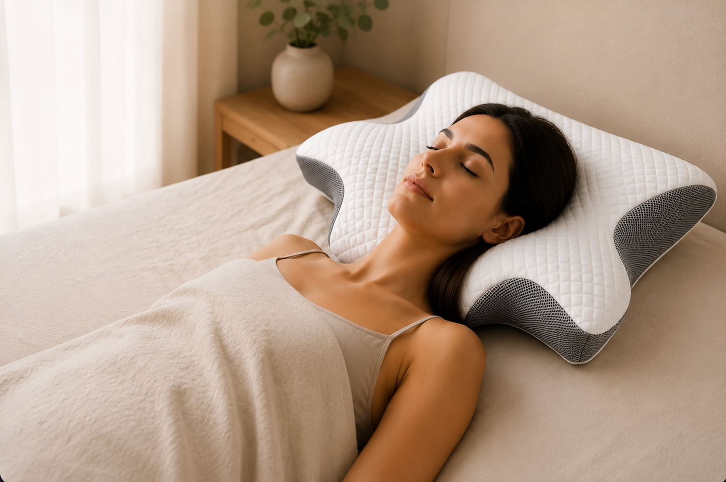 Almohada cervical ergonómica